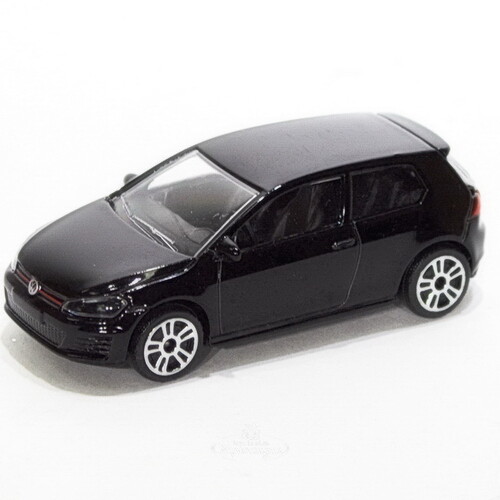 Машинка металлическая Volkswagen Golf 1:64 см 7.5 см черный Majorette