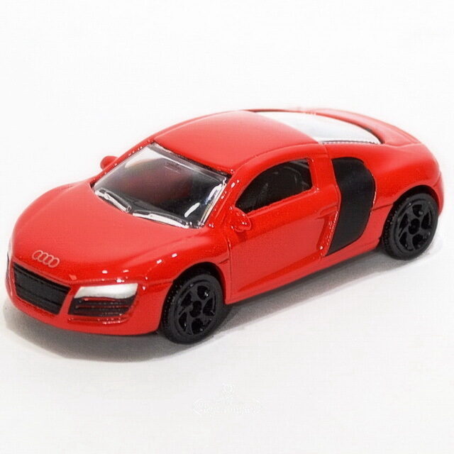 Машинка металлическая Audi R8 1:64 см 7.5 см красный Majorette