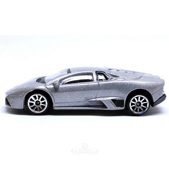 Машинка металлическая Lamborghini Reventon 1:64 см 7.5 см серебряный Majorette