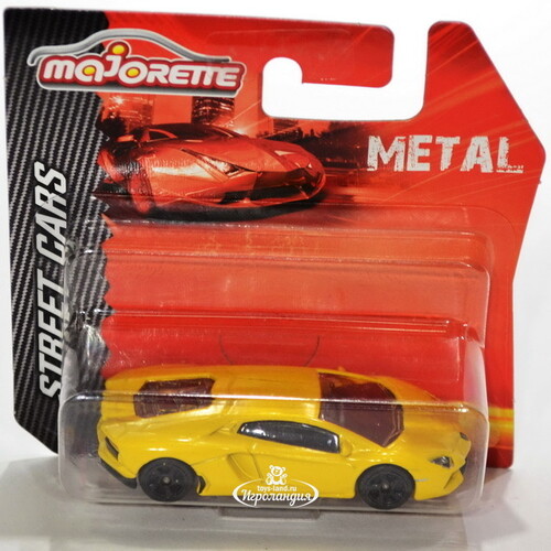 Машинка металлическая Lamborghini 1:64 7.5 см желтый Majorette