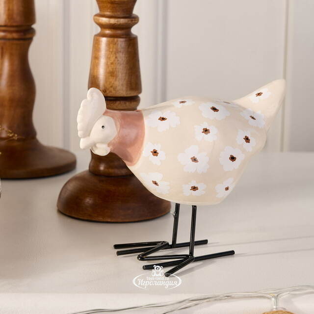 Набор декоративных фигур Джилио: Петушок и Курочка 15 см, 2 шт Boltze (Больтце)