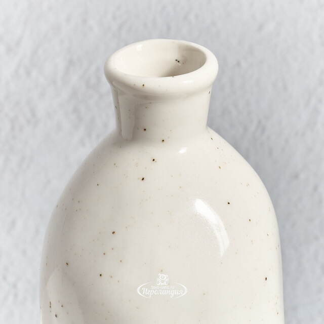 Керамическая ваза-бутылка Фуэнте-Аламо 15 см белая Boltze (Больтце)