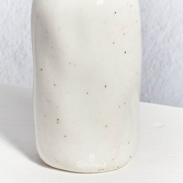 Керамическая ваза-бутылка Фуэнте-Аламо 15 см белая Boltze (Больтце)