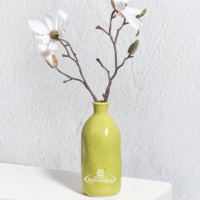 Керамическая ваза-бутылка Фуэнте-Аламо 15 см салатовая Boltze (Больтце)