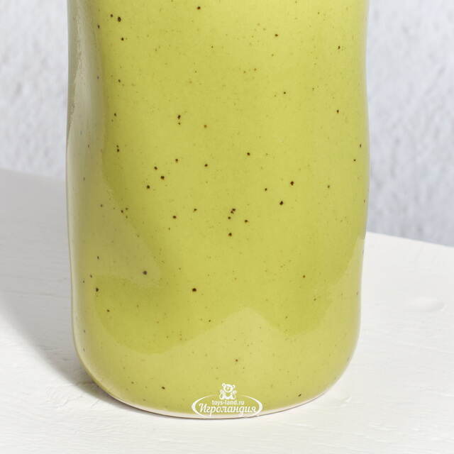 Керамическая ваза-бутылка Фуэнте-Аламо 15 см салатовая Boltze (Больтце)