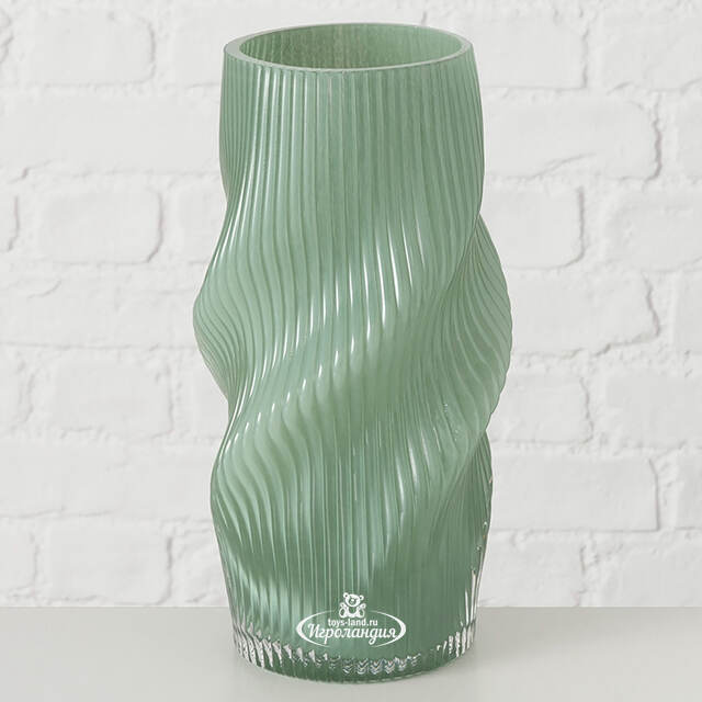 Стеклянная ваза для цветов Вилландри 30 см Boltze