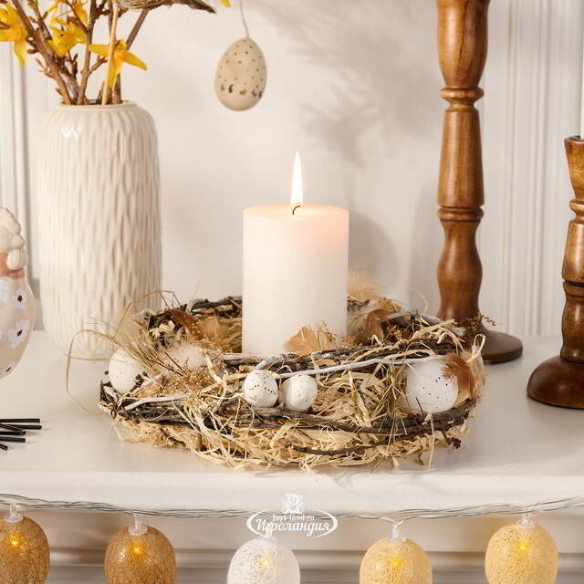 Венок для свечи на Пасху Весеннее утро 25 см Boltze (Больтце)