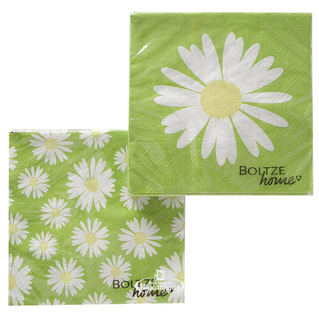Бумажные салфетки Daisie 17*17 см, 20 шт Boltze