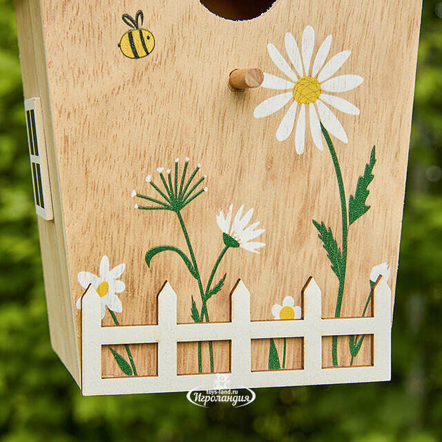 Садовое украшение Honey: Camomile and Bee 21 см бежевый Boltze