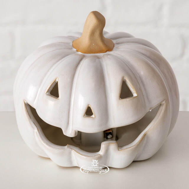 Светящаяся фигурка Halloween - Тыква Монти 11 см, таймер, на батарейках Boltze