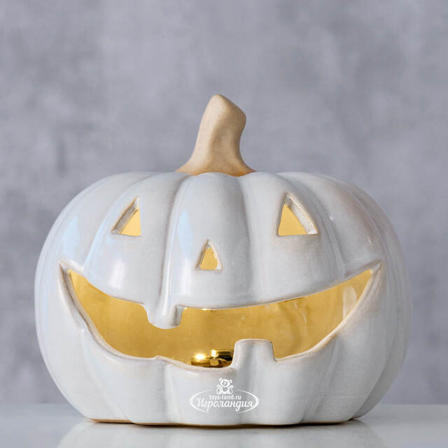 Светящаяся фигурка Halloween - Тыква Монти 11 см, таймер, на батарейках Boltze