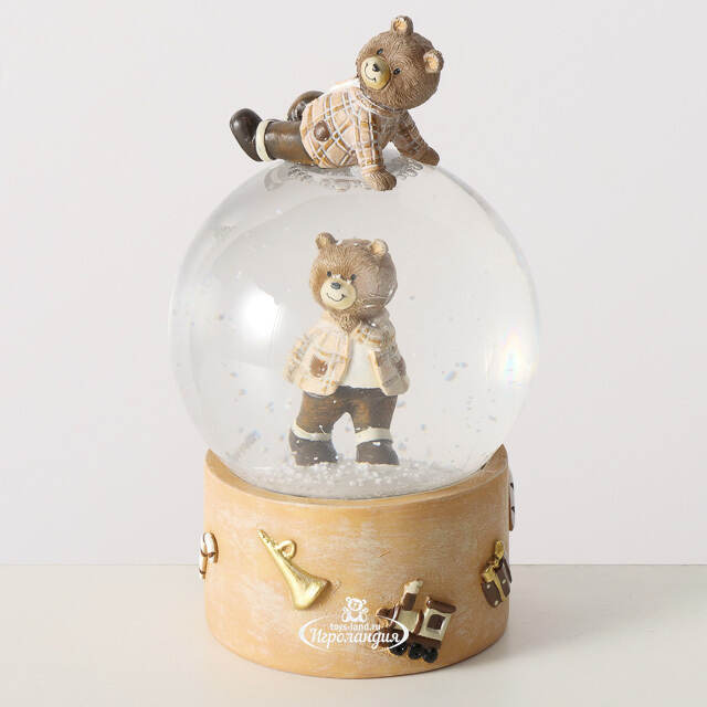 Снежный шар Мишки: Winter Dreamers 18 см Boltze