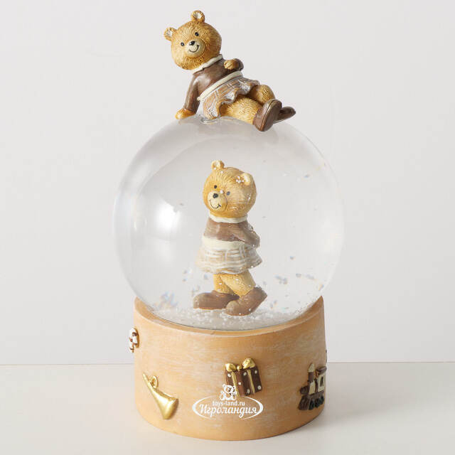 Снежный шар Медвежата: Winter Dreamers 18 см Boltze