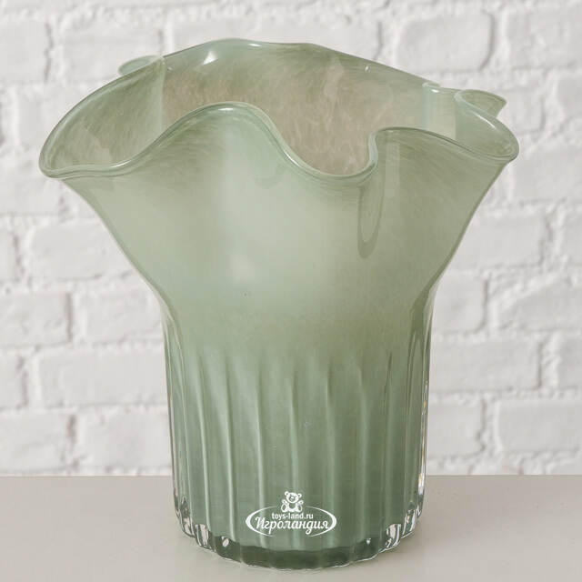 Стеклянная ваза для цветов Фернгроув 20 см Boltze