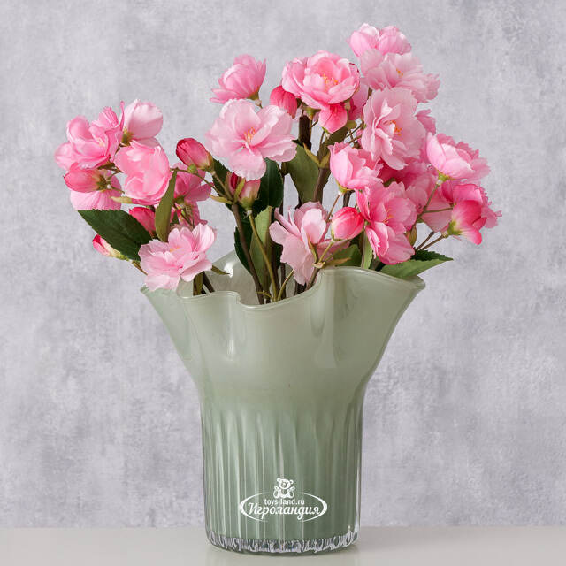 Стеклянная ваза для цветов Фернгроув 20 см Boltze