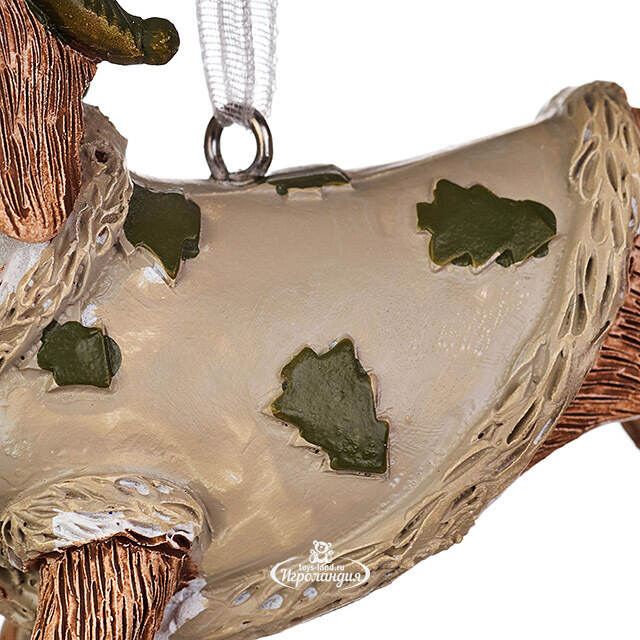 Елочная игрушка Такса Сендер в костюме елки 8 см  Boltze