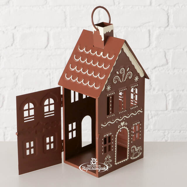 Набор металлических подсвечников - фонарей Gingerbread House 9-13 см, 2 шт Boltze