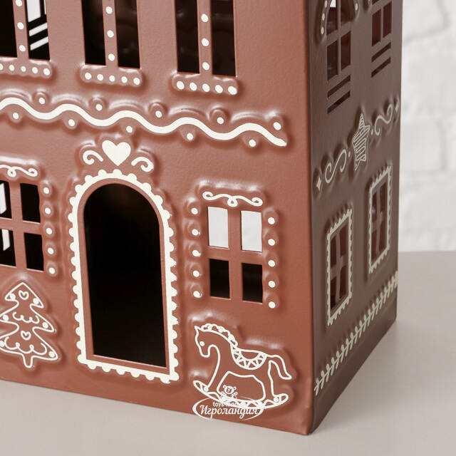 Набор металлических подсвечников - фонарей Gingerbread House 9-13 см, 2 шт Boltze
