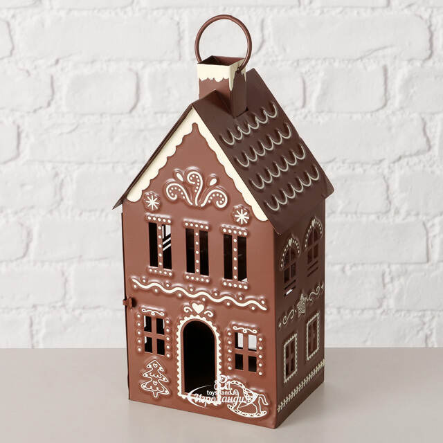 Набор металлических подсвечников - фонарей Gingerbread House 9-13 см, 2 шт Boltze
