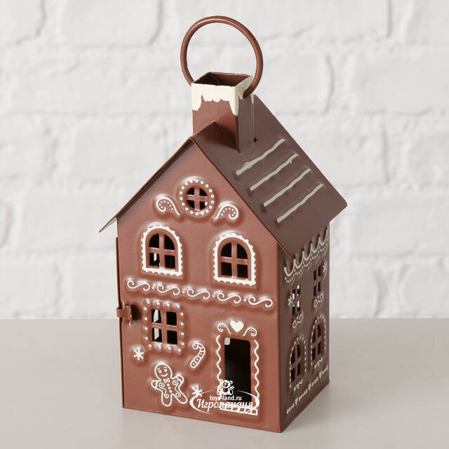 Набор металлических подсвечников - фонарей Gingerbread House 9-13 см, 2 шт Boltze