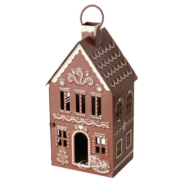 Набор металлических подсвечников - фонарей Gingerbread House 9-13 см, 2 шт Boltze