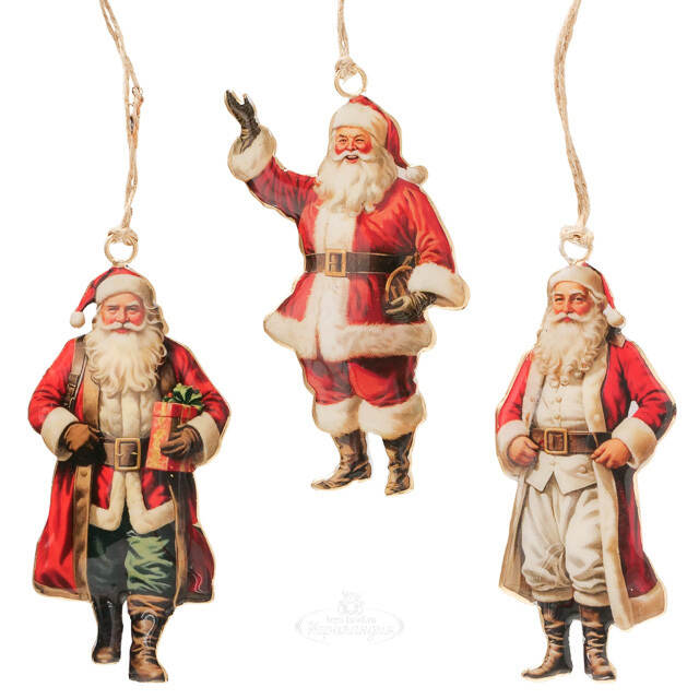 Набор елочных игрушек Санта - Christmas Derbyshire 13 см Boltze