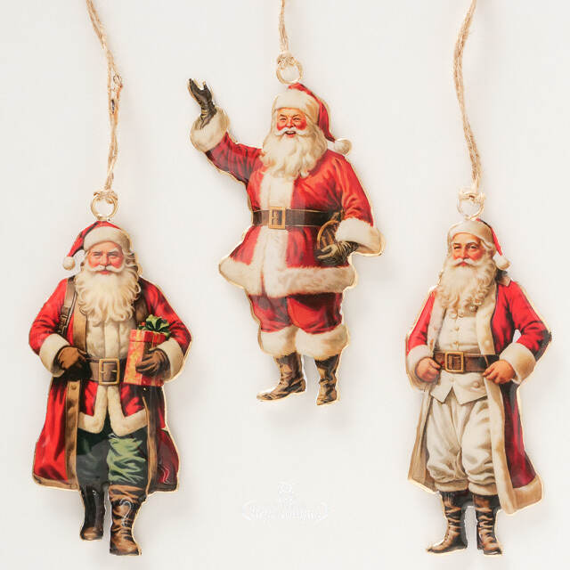 Набор елочных игрушек Санта - Christmas Derbyshire 13 см Boltze
