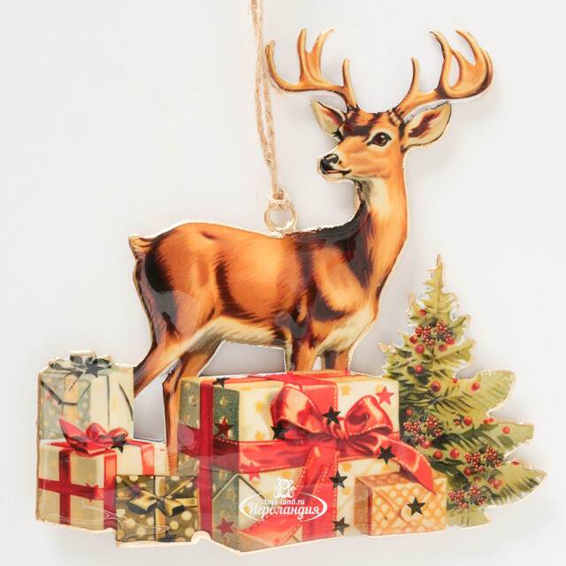 Елочная игрушка Рождественский Олень Рудольф - Christmas Derbyshire 15 см Boltze