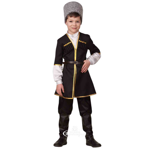 Карнавальный костюм Кавказский мальчик, рост 110 см, черный Батик