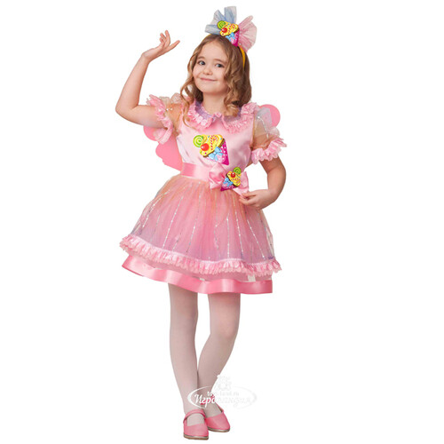 Карнавальный светящийся костюм Пироженка-мороженка, рост 128 см Батик