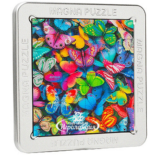 Магнитный пазл Бабочки, 14*14 см, 3D эффект Magna Puzzle