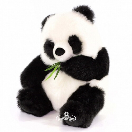 Мягкая игрушка Панда с листиком 43 см Hansa Creation