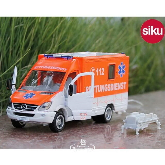 Скорая помощь Mercedes Sprinter 1:50, 13 см SIKU