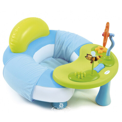 Надувной стульчик с игровым центром, 64*7*45 см, голубой Smoby