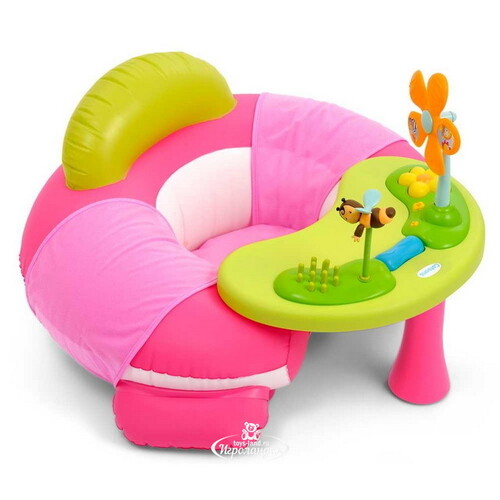 Надувной стульчик с игровым центром, 64*7*45 см, розовый Smoby