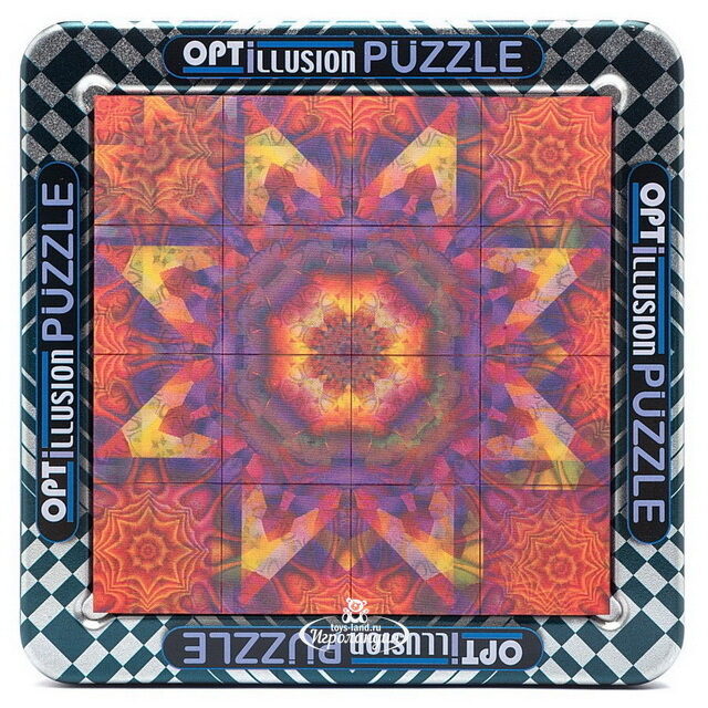 Магнитный пазл с 3D эффектом Иллюзии - Калейдоскоп 16 элементов, 15 см Magna Puzzle