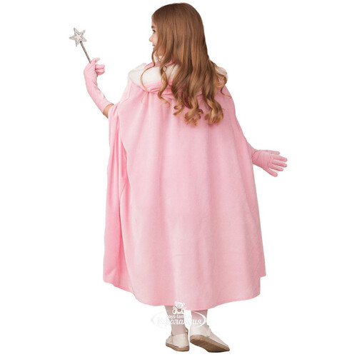 Карнавальный Плащ Принцессы - Розовый Велюр, рост 110-122 см Батик