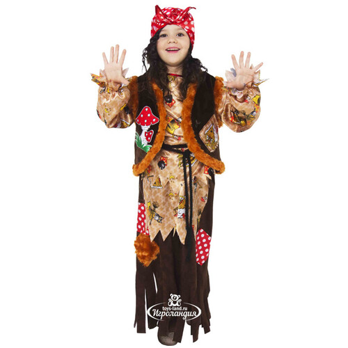 Карнавальный костюм Баба Яга, рост 134 см Батик