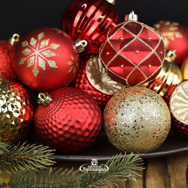 Набор пластиковых шаров Shine Collection: This is Christmas 8 см, 42 шт Winter Deco