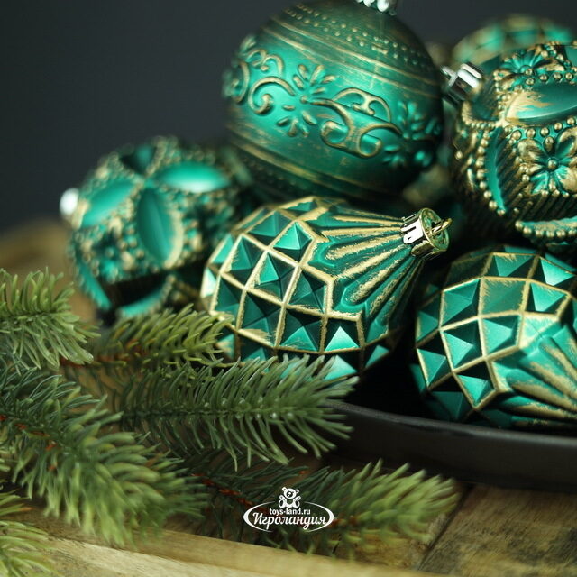 Набор пластиковых шаров Winter Candy: Green 8 см, 16 шт Winter Deco