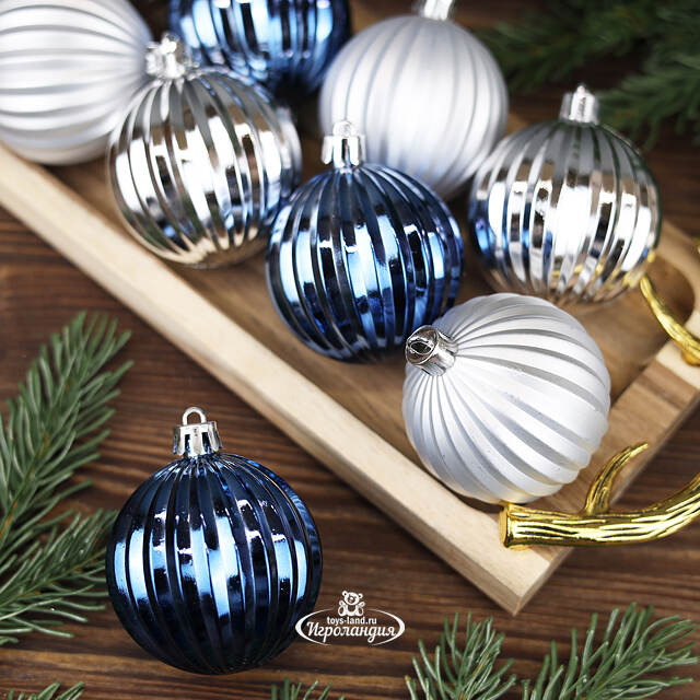 Набор пластиковых шаров Arctic Beauty 6 см, 12 шт Winter Deco