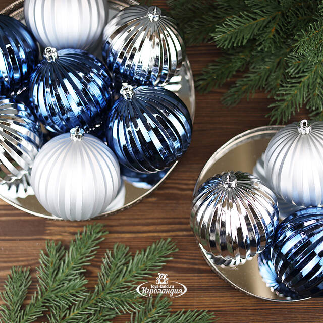 Набор пластиковых шаров Arctic Beauty 10 см, 12 шт Winter Deco