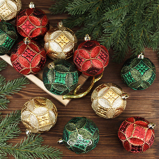 Набор пластиковых шаров Christmas Eve 8 см, 12 шт Winter Deco