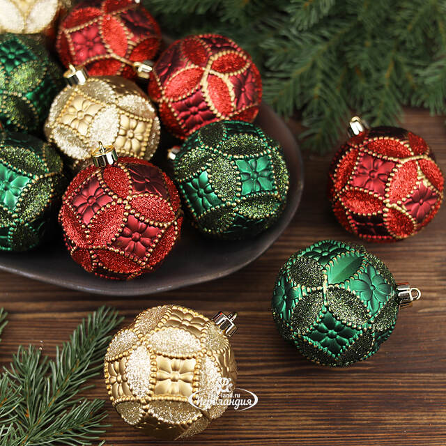 Набор пластиковых шаров Christmas Eve 8 см, 12 шт Winter Deco