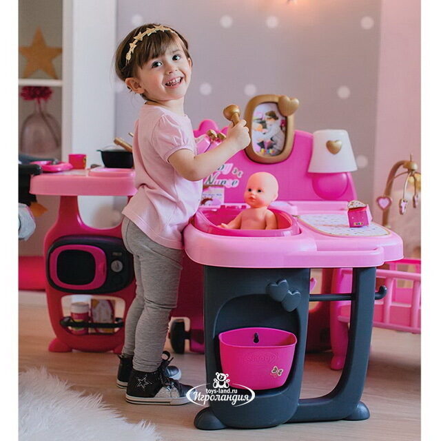 Большой игровой набор для куклы Baby Nurse 150*72 см, 23 предмета Smoby