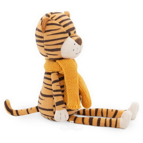 Мягкая игрушка Тигр Санни в желтом шарфе 21 см Orange Toys