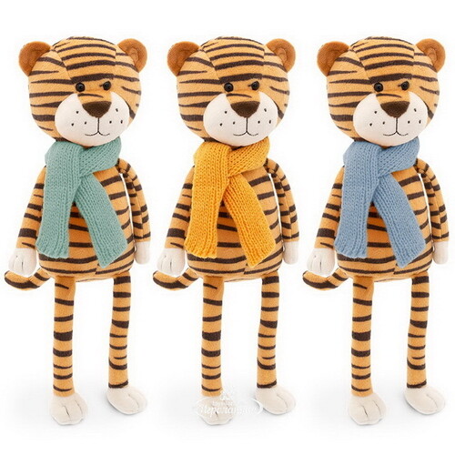 Мягкая игрушка Тигр Санни в желтом шарфе 21 см Orange Toys