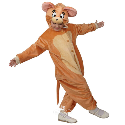 Карнавальный костюм - кигуруми Мышка Джерри, рост 134 см Батик