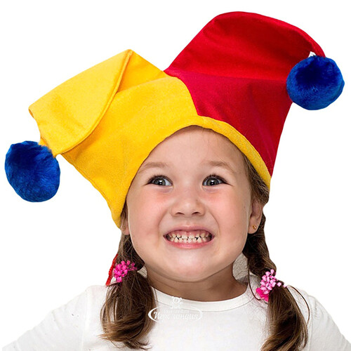 Карнавальная шапка Арлекино 54 см детская Бока С