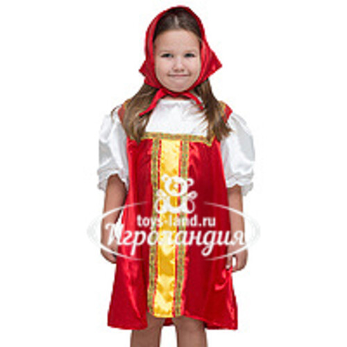 Карнавальный костюм Плясовой красный, рост 122-134 см Бока С